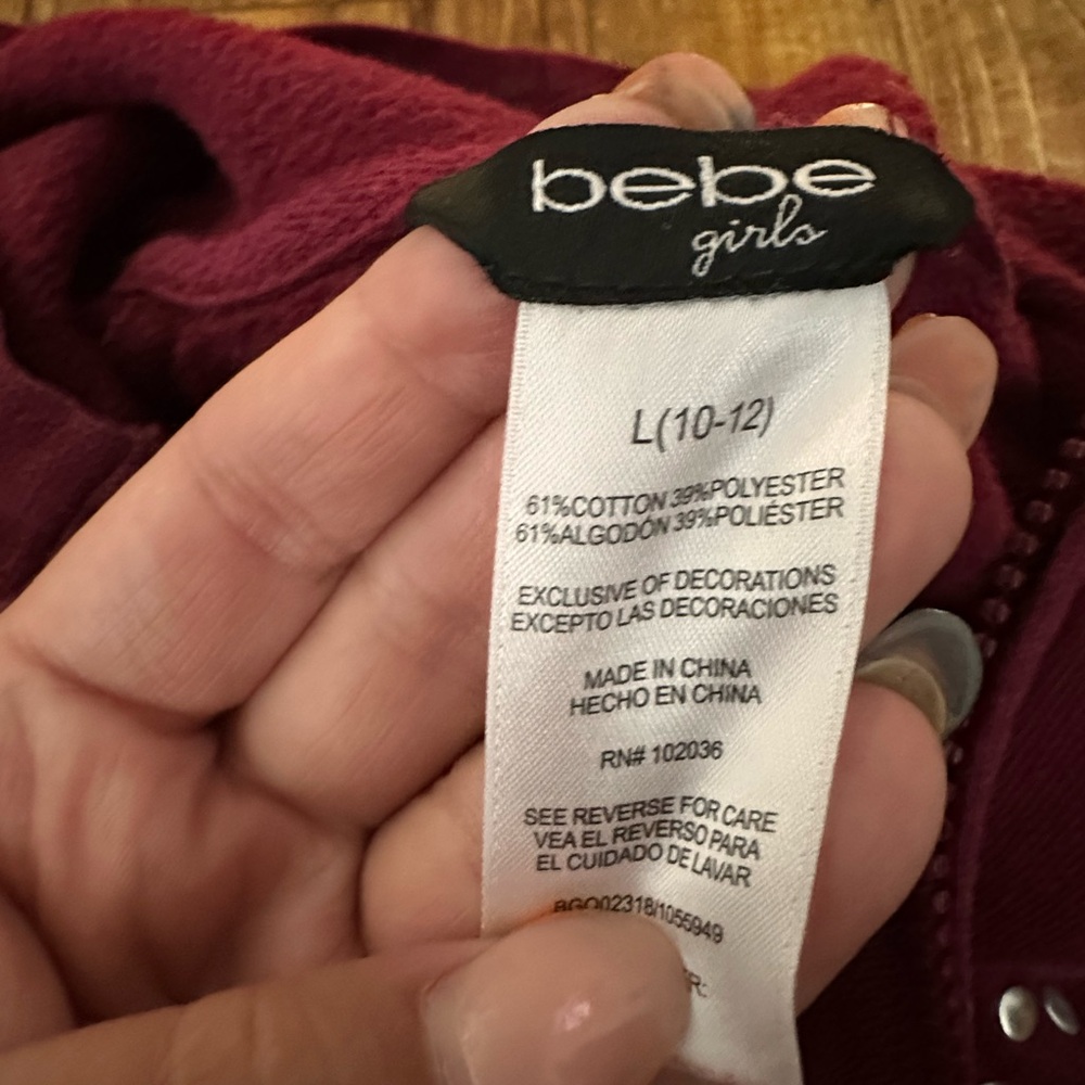 Bebe 10/12 sweater - Picture 2 of 3